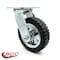 Service Caster 6 Inch Black Pneumatic Wheel Swivel Caster SCC-100S150-PNB - alternate 2